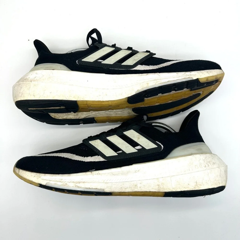 Adidas Ultraboost Light Shoes Mens 10.5 Black White Running Lightweight Sport